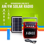 ✱♤✳Kuku Rechargeable Solar Am/Fm Bluetooth Radio With Usb/Sd/Tf Mp3 Player Am-019Bts