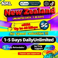 New Zealand eSIM 5G 1-5 Days DailyUnlimited Data eSIM New Zealand Vodafone Spark