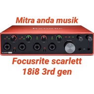 FOCUSRITE Focus scarlett 18i8 3rd gen usb audio interface soundcard
