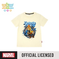 What Kids Want x Marvel Avengers Boys Fantastic 4 Family 3 T-shirt - Gardenia