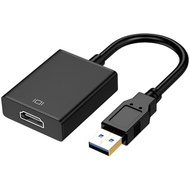 USB To HDMI Adapter For Monitor Windows 11/10 / 8, HDMI USB Converter For Laptop Mac MacBook Pro, US