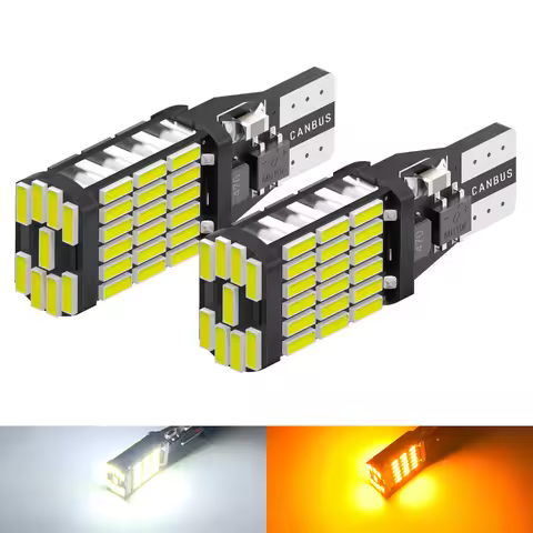 2pcs T15 4014 45chips W16W 921 912 LED Backup Light Reserve Lamp Canbus Bulbs High Power LED Canbus 