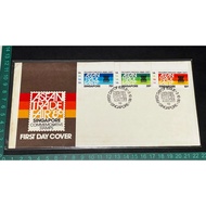 574 (Aged & Toned) 1980 FDC ASEAN Trade Fair'80 3v, Singapore First Day Cover