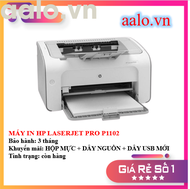 MÁY IN HP LASERJET PRO P1102 1102 - MÁY IN HP 1102 P1102 KÈM HỘP MỰC DÂY NGUỒN DÂY USB MỚI - AALO.