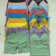 Dfyne Wrinkled Yoga Wear Vest Three-Segment Seamless Hip-Lifting Three-Point Pants Shorts Skinny