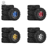 [szgrqkj3] 4 Wheels Tires Replace Parts High Supplies Lightweight DIY Accessory for 1:18 -18 SCX24