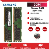 DDR4 Samsung เซิร์ฟเวอร์แรม32GB 16GB 8GB 4GB 3200MHz 2933MHz 2666MHz 2400MHz 2133MHz RECC 2933Y 3200