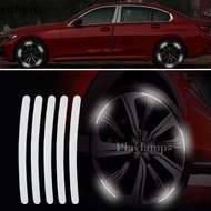 6Pcs/Set Car Wheel Reflective Sticker Car-styling Safety Warning Reflective Sticker Car Wheel Decora