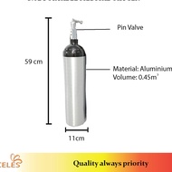 2.9L Portable Medical Oxygen Aluminium Cylinder Complete Set  (OXYGEN TANK SET WITH BAG)