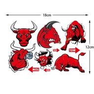 Red Bull Reflective Motorcycle Sticker Racing Motorcycle Helmet Decal Decoration