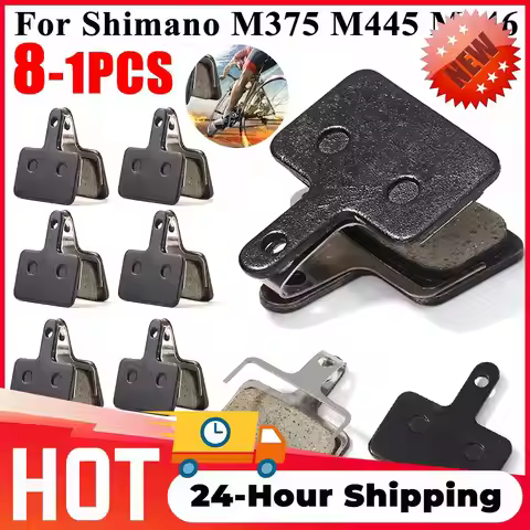 Bicycle Disc Brake Pads Resin Semi-Metal for Shimano M315 M355 M375 M445 M446 MTB Hydraulic Disc Bra