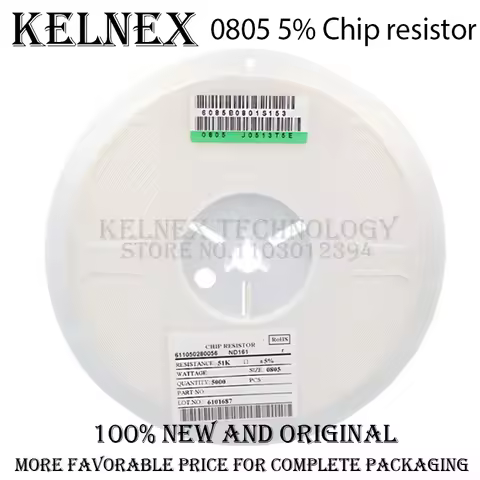 5000Pcs 0805 SMD 1/4W 0R ~ 10M chip resistor 0 10R 100R 220R 330R 470R 1K 4.7K 10K 47K 100K 0 10 100