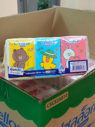 *ยกลัง* CELLOX PURIFY LINE FRIENDS กระดาษทิชชู่พกพา (10แผ่น/ห่อ) 1 ลัง มี 8 แพ็ค แพ็คละ 36 ห่อ (6 ห่