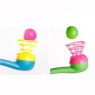 Classic Floating Blow Balls Tube Toy Plastic Suspension Children Kids Permainan Klasik Bola Terapung