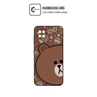 Samsung A10, A11, A12, A13, A14, A15 case with brown Bear print - Code XD58.