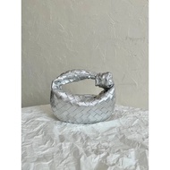 BV Second Generation New Style Metal Bank Braided Knotted Jodie Clutch Sheepskin Braided Customized 