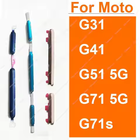 For Motorola MOTO G31 G41 G51 G71 G71S 5G On OFF Button Power Volume Switch Side Keys Replacement Pa