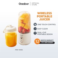 Gaabor Portable Juicer Blender Rechargeable Food Processor for Shakes 300ml 350+280ml Dual Cup