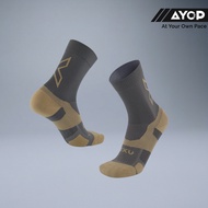 (Unisex) 2XU Vectr Light Cushion Crew Socks - Turbulence/Pebble