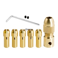 Onione 6Pcs Drill Chuck Collet Set with Keyless Drill Chuck 0 5-3mm Replacement Collet