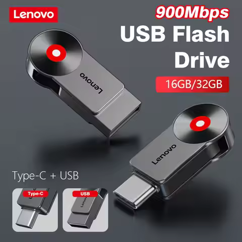 16/32GB Portable Flash Drive Type C USB A USB 3.0/2.0 Metal Housing Swivel Mini Design Flash Drive f