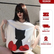 REUNION T-Shirt "REDSHOE ASTROBOY" Tshirt, Loose T-Shirt TS72