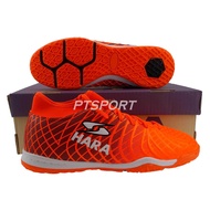 รองเท้ากีฬา รองเท้าฟุตซอลหุ้มข้อ HARA FS-88X3 ส้ม