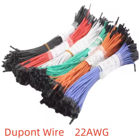10pcs High-end Soft Silicone Dupont Wire 1P Dupont Jumper Cable Female Male Connector 10/20/30cm 22a