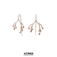 Aztique ต่างหูเงินแท้ กิ่งไม้ Earrings Gift Jewelry ต่างหู dk