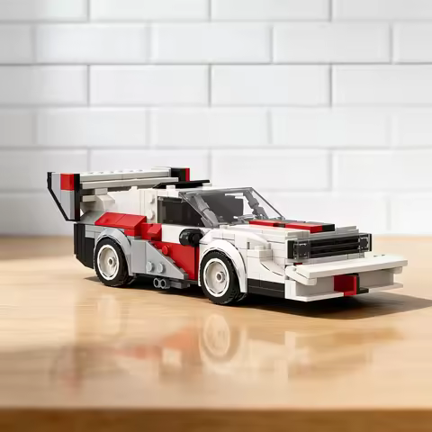 389pcs MOC Audiee Sport Quattro S1 PIKES PEAK Rally City Champions Model Building Blocks Creative Gi