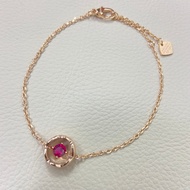 Pink Diamond Diamond Diamond Bracelet Fashion Titanium Steel Non-Fade Bracelet Women