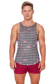 Men's Mesh Tank Top Open Cut Stringer Festival Vest