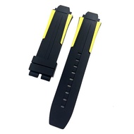 ☬ 18mm Soft Silicone Watch Strap For Tissot 1853 Racing Series Sports Water-proof WatchBand For Men 