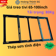 Giá treo tivi cố định Tivi cố định 65-100 inch thép sơn tỉnh điện Khung treo tivi E95 tải trọng 80kg