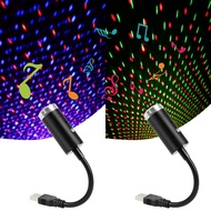 [Qingxin fabrics] USB LED เครื่องฉายท้องฟ้าที่เต็มไปด้วยดวงดาวสร้างบรรยากาศไฟรถกลางคืนดวงดาวบนกาแล็กซี่โคมไฟตกแต่งรถยนต์หลังคาเพดาน