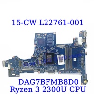 L22761-601 L22762-601 Untuk Hp 15-cw 15z-cw Dengan R3 2300u/r5 2500u Cpu Mainboard Dag7bfmb8d0 Mothe