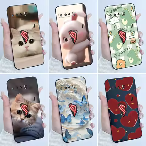 For ASUS ROG Phone 3 5 5S Case Cute Cartoon Printing Shell Protective Cover For Asus ROG Phone3 Phon