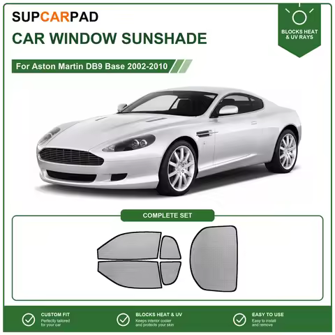 For Aston Martin DB9 Base 2002-2010 Full Set Car Window Sunshades UV Block Privacy Heat Insulated Fo