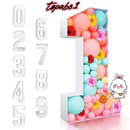 TOPABC Balloon Number Box, Three-dimensional Digital 91.5CM  Balloon Frame, DIY Decor Large Size Bal