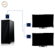 AHOUR SVGA Adapter, Male To 2 Female 25cm Length VGA Adapter, Video Splitter Dual Port Splitter Desi