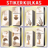 1-DOOR FRIDGE STICKERS, 2-DOOR FRIDGE STICKERS, AESTHETIC MOTIF FRIDGE WALLPAPER