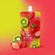 SUGARLOLO Konjac Jelly Strawberry & Kiwi 150g x 10 Pouches | 0g Sugar 4kcal Korean Fruit Jelly Snack