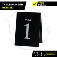 Embossed Acrylic Table Numbers | Acrylic Table Number | Table No Custom