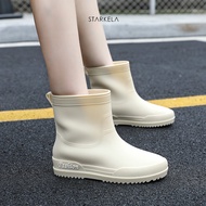 Sepatu Karet Tahan Air Tabung Pendek Anti Selip Dan Tahan Aus Sepatu Boots Wanita Import Premium Bot