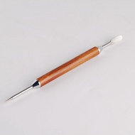 Bincoo Latte Art Etching Pen Barista Pen Latte Art Needle Rosewood Handle Cappuccino Decoration