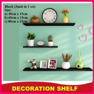 ❇️(Set of 3)Wall Shelves/Book Rack/Rack Shelf/TV Cabinet | Rak Dinding Kayu/Rak Gantung/Almari buku/Rak Dinding Hiasan
