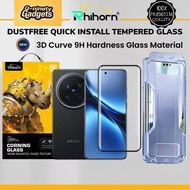 Rhihorn Dust-Free Curve Tempered Glass for Vivo X200 Pro | X200 | X100 | X100 Pro Screen Protector
