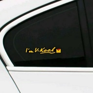 Stiker im v-kool kaca mobil keren sticker im v kool