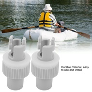 2 cái van khí Bộ chuyển đổi kết nối Kayak Ống bơm hơi chuyển đổi Thuyền bơm chân Bộ chuyển đổi ống t