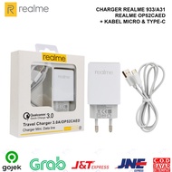 CHARGER REALME CASAN BATOK KABEL MICRO TYPE-C QC 3.0 OP52CAED - BEST SELLER